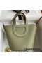 Hermes In The Loop 18 Handmade Bag in Sauge Clemence Leatherther Replica