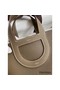 Hermes In The Loop 18 Handmade Bag in Taupe Clemence Leatherther Replica