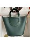 Hermes In The Loop 18 Handmade Bag in Vert Cypres Clemence Leather Replica