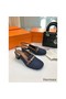 Hermes Infinie 50 Slingback Pumps in Denim Replica