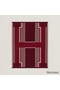 Hermes Ithaque Blanket in Bordeaux Wool and Cashmere Replica