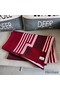 Hermes Ithaque Blanket in Bordeaux Wool and Cashmere Replica