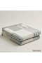 Hermes Ithaque Blanket in Grey Wool and Cashmere Replica