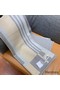 Hermes Ithaque Blanket in Grey Wool and Cashmere Replica