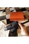 Hermes Izmir Sandals In Black Clemence Leather Replica