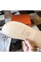 Hermes Izmir Sandals In Black Clemence Leather Replica