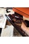 Hermes Izmir Sandals In Bordeaux Shiny Niloticus Crocodile Replica