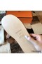 Hermes Izmir Sandals In Brown Epsom Leather Replica