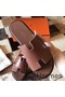 Hermes Izmir Sandals In Camarel Swift Leather Replica