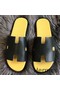 Hermes Izmir Sandals In Dark Green Swift Leather Replica