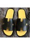 Hermes Izmir Sandals In Dark Green Swift Leather Replica