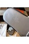 Hermes Izmir Sandals In Grey Shiny Niloticus Crocodile Replica