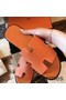 Hermes Izmir Sandals In Orange Epsom Leather Replica