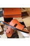 Hermes Izmir Sandals In Orange Epsom Leather Replica