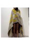 Hermes Jaune Avalon Bayadere Throw Blanket Replica