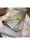 Hermes Jaune Avalon Bayadere Throw Blanket Replica