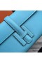 Hermes Jige Elan 29 Clutch Bag In Blue Atoll Epsom Calfskin Replica