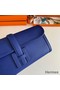 Hermes Jige Elan 29 Clutch Bag In Blue Electric Epsom Leather Replica