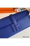 Hermes Jige Elan 29 Clutch Bag In Blue Electric Epsom Leather Replica