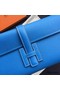 Hermes Jige Elan 29 Clutch Bag In Blue Epsom Calfskin Replica