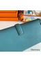 Hermes Jige Elan 29 Clutch Bag In Blue Jean Epsom Leather Replica