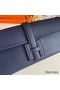 Hermes Jige Elan 29 Clutch Bag In Blue Saphir Epsom Leather Replica