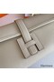 Hermes Jige Elan 29 Clutch Bag In Craie Epsom Leather Replica