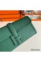 Hermes Jige Elan 29 Clutch Bag In Malachite Epsom Leather Replica