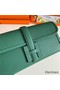 Hermes Jige Elan 29 Clutch Bag In Malachite Epsom Leather Replica