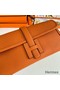 Hermes Jige Elan 29 Clutch Bag In Orange Epsom Leather Replica