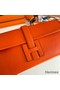 Hermes Jige Elan 29 Clutch Bag In Orange Swift Calfskin Replica