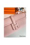 Hermes Jige Elan 29 Clutch Bag In Pink Epsom Leather Replica