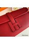 Hermes Jige Elan 29 Clutch Bag In Red Epsom Leather Replica