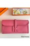 Hermes Jige Elan 29 Clutch Bag In Rose Lipstick Swift Calfskin Replica