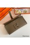 Hermes Jige Elan 29 Clutch Bag In Taupe Swift Calfskin Replica