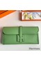 Hermes Jige Elan 29 Clutch Bag In Vert Criquet Swift Calfskin Replica