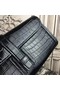 Hermes Jige Elan 29 Clutch In Black Crocodile Leather Replica