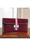 Hermes Jige Elan 29 Clutch In Bordeaux Suede Calfskin Replica