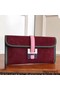 Hermes Jige Elan 29 Clutch In Bordeaux Suede Calfskin Replica