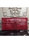 Hermes Jige Elan 29 Clutch In Dark Red Crocodile Leather Replica