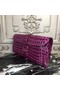 Hermes Jige Elan 29 Clutch In Fuchsia Crocodile Leather Replica