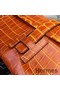 Hermes Jige Elan 29 Clutch In Orange Crocodile Leather Replica