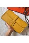 Hermes Jige Elan 29 Clutch In Yellow Epsom Leather Replica