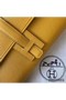 Hermes Jige Elan 29 Clutch In Yellow Epsom Leather Replica