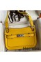 Hermes Jypsiere Mini Handmade Bag In Jaune Ambre Swift Calfskin Replica