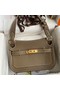 Hermes Jypsiere Mini Handmade Bag In Taupe Swift Calfskin Replica