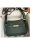 Hermes Jypsiere Mini Handmade Bag In Vert Rousseau Swift Calfskin Replica