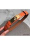 Hermes Kelly 18 Belt In Orange Epsom Leather Replica