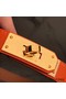 Hermes Kelly 18 Belt In Orange Epsom Leather Replica