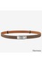 Hermes Kelly 18 Belt In Taupe Epsom Leather Replica